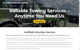 Holifield Wrecker Service website