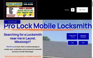 Pro Lock Mobile Locksmith LLC website