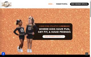 Cheer Zone Athletics Long Beach website