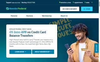 Keesler Federal Credit Union Long Beach Branch website