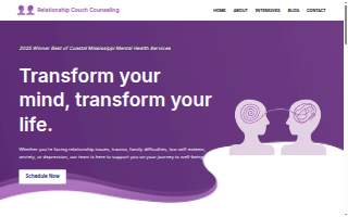Relationship Couch Counseling Services website