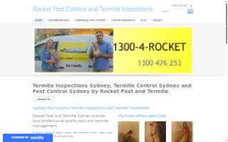Rocket Pest Control Inc website