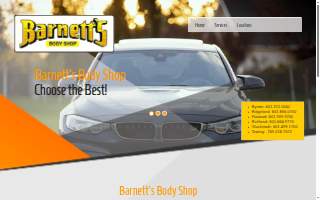 Barnett’s Body Shop website