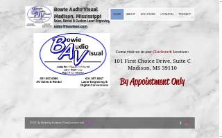 Bowie Audio Visual website