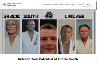 Gracie South Jiu Jitsu & Kickboxing website