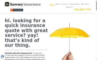 Hawsey Insurance - Commercial & Personal Insurance Mississippi website