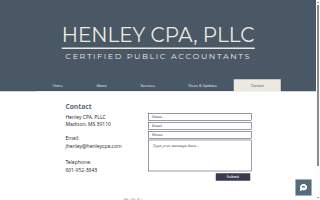 Henley CPA, PLLC website