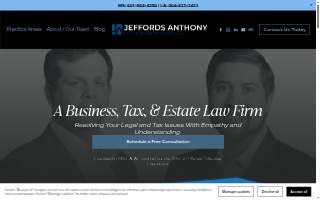 Jeffords Anthony PLLC website