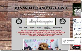 Mannsdale Animal Clinic website