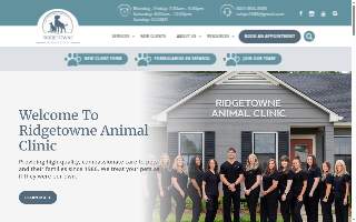 Ridgetowne Animal Clinic of Madison website