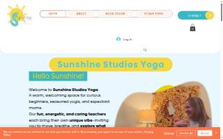 Sunshine Studios Yoga website