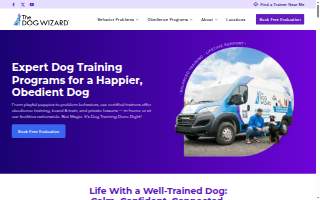 The Dog Wizard Madison website