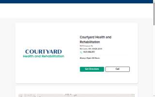 Courtyard Health and Rehabilitation website