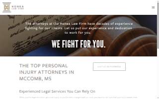 Honea Law Firm PLLC website