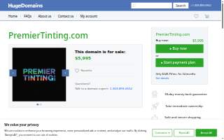 Premier Tinting website