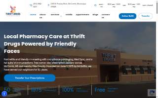 Thrift Drugs website