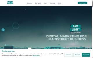 Data Street Marketing website