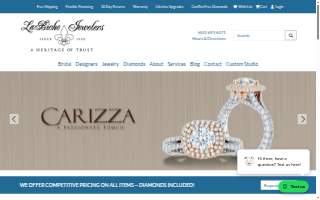 LaBiche Jewelers website