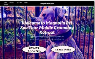 Magnolia Pet Spa website