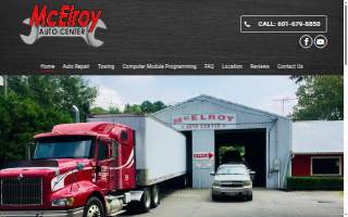McElroy Auto Center website