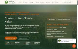 Southeast Forestlands, LLC website