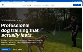 Ace's Dog Academy website