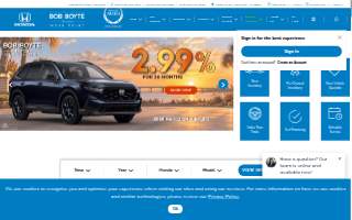 Bob Boyte Honda Moss Point website