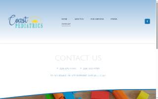 Coast Pediatrics website