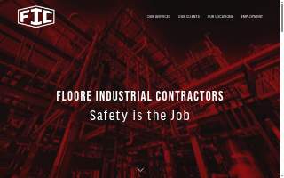 Floore Industrial Contractors website
