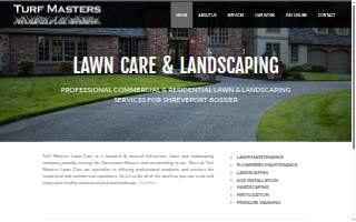 Turf Masters Lawn Care website