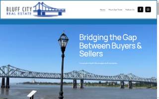 Bluff City Real Estate website