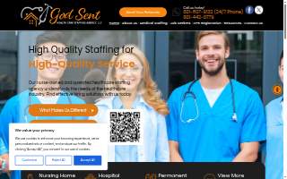God Sent Health Care Staffing Agency, LLC website
