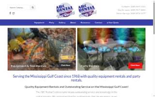 ABC Rental Center of Ocean Springs website