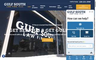 Gulf South Law Firm of Gulf Hills website