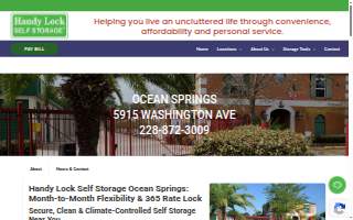 Handy Lock Self Storage website