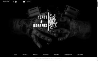 Heart & Daggers Tattoo Studio LLC website