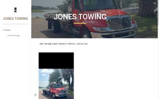 Jones Towing website