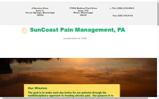 Suncoast Pain Management website