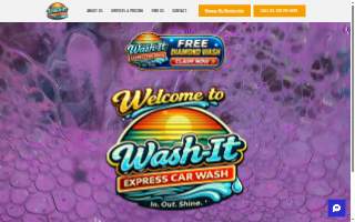 Wash It Express Carwash of Ocean Springs website