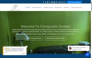 Chiropractic Evolved website
