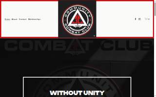 Community Combat Club website