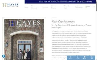 Hayes Law Firm website