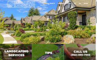 Immaculate Landscaping website