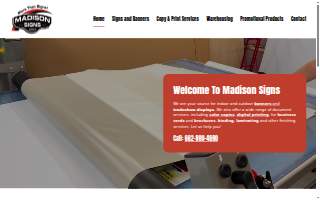 Madison Signs website