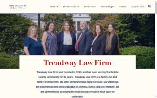 Treadway Law Firm website