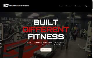 Built Different Fitness website