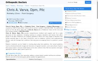 Chris A. Varva, DPM website
