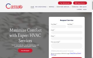 Comer Heating and Air LLC website