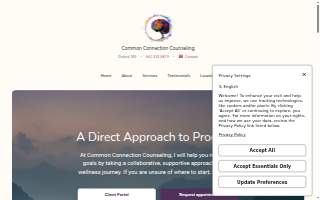 Common Connection Counseling website