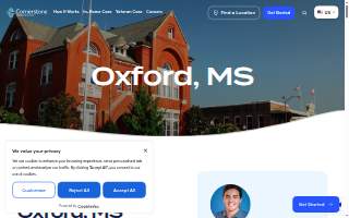 Cornerstone Caregiving of Oxford website
